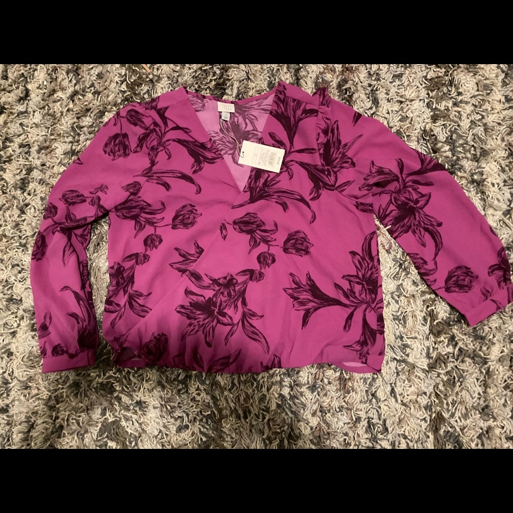 Flora print long sleeve